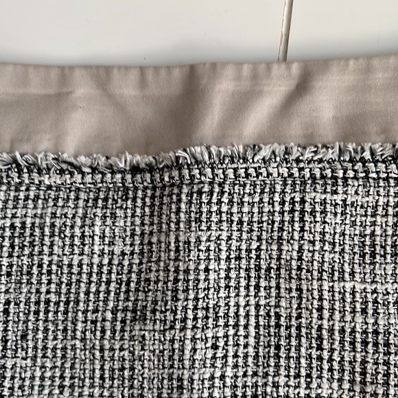 Weekend MaxMara Black/cream Small Check Cotton Mix Skirt, U.S. 10 - Picture 3 of 6